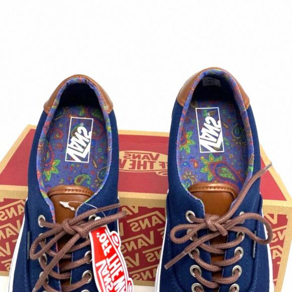 Vans Shoes Men's Size Era 59 C&L Dress Blue Canvas VN000UC6DCU Top Low Skate - Picture 6 of 12